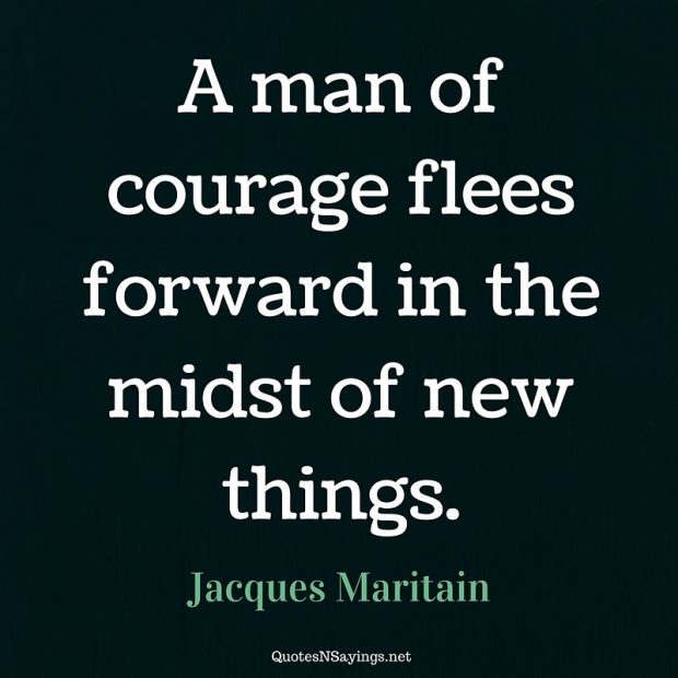 Jacques Maritain – A man of courage …