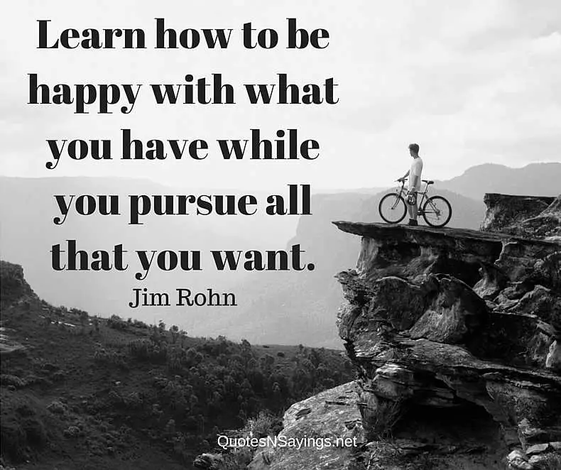 Learn How To Be Happy - Jim Rohn Quote