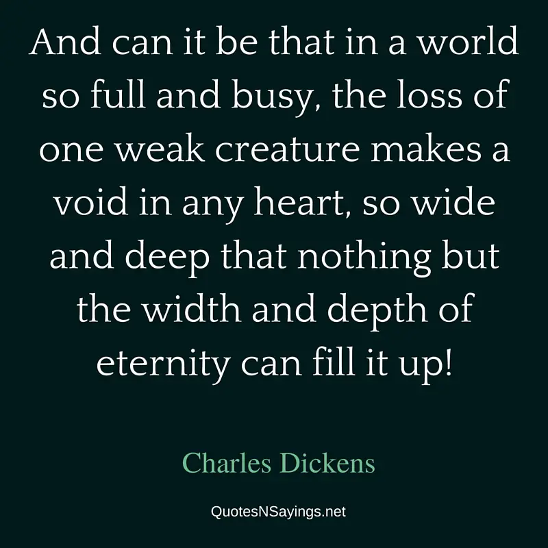 Charles Dickens pet loss quotes