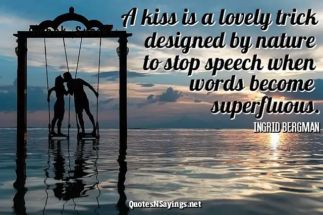 A Kiss Is A Lovely Trick Quote