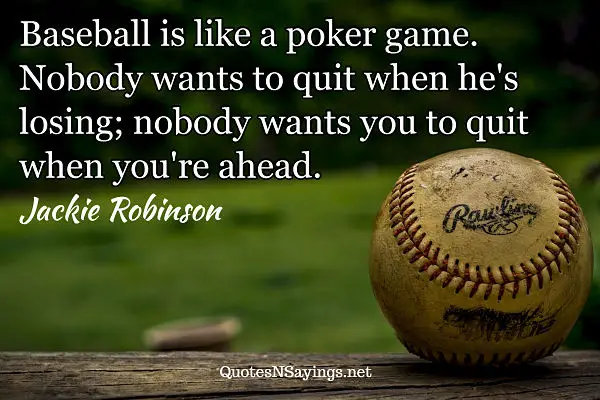 Baseball quotes - Jackie Robinson quote