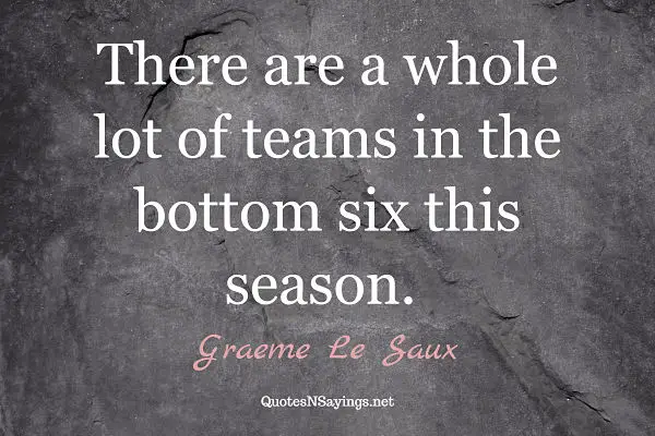 Funny Graeme Le Saux quote about soccer