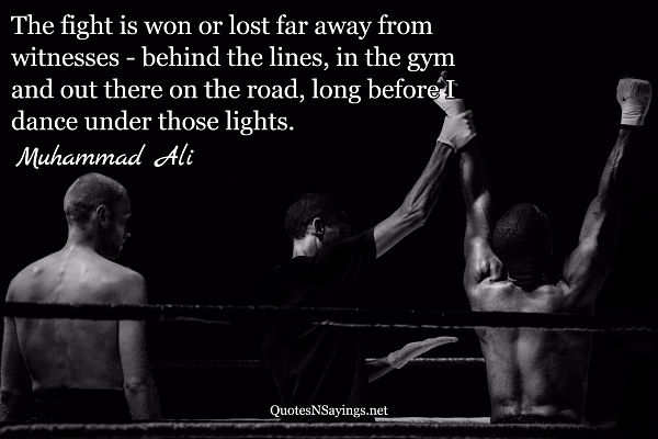 Boxing quotes - quote about winning at boxing by Muhammad Ali