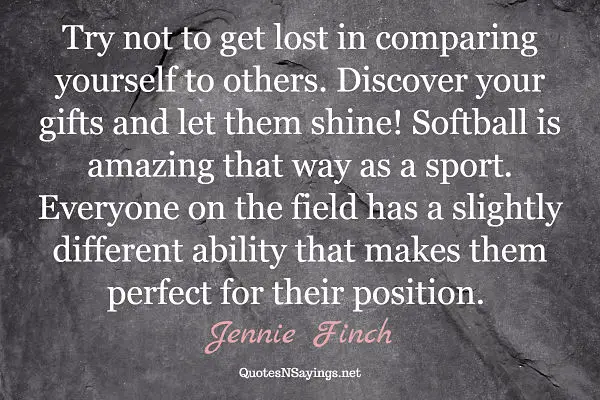 Softball quotes - Jennie Finch