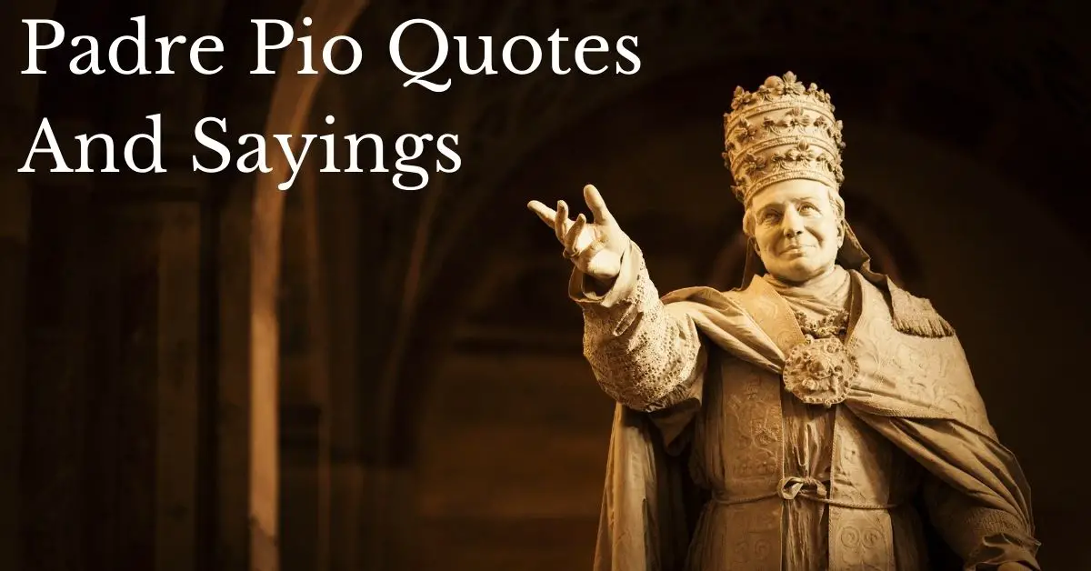 Featured image for a page of Padre Pio quotes, sayings and words of faith.